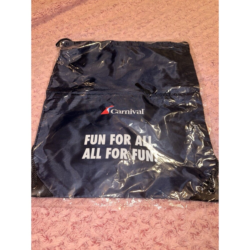 Carnival Cruise Fun For All | All For Fun Draw String Bag Backpack